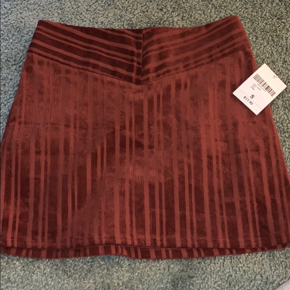 Corduroy mini skirt